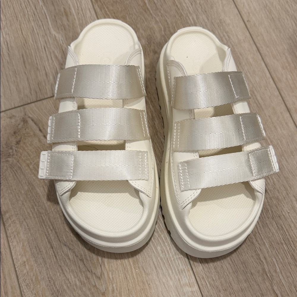 UGG Cream Platform Sandals
